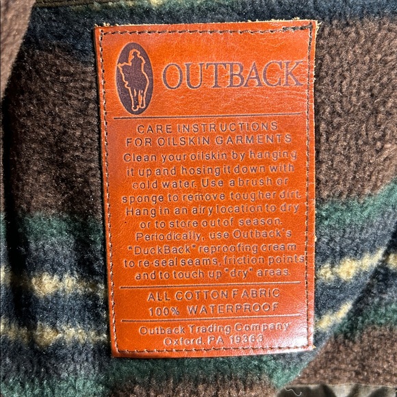 Outback Trading Company Ladies Roundup Waxed Brown Jacket Oikskin - Picture 10 of 13